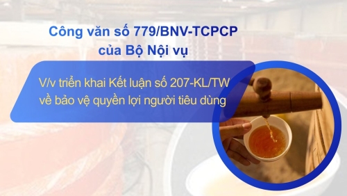 Thông báo về việc triển khai Công văn số 779/BNV-TCPCP