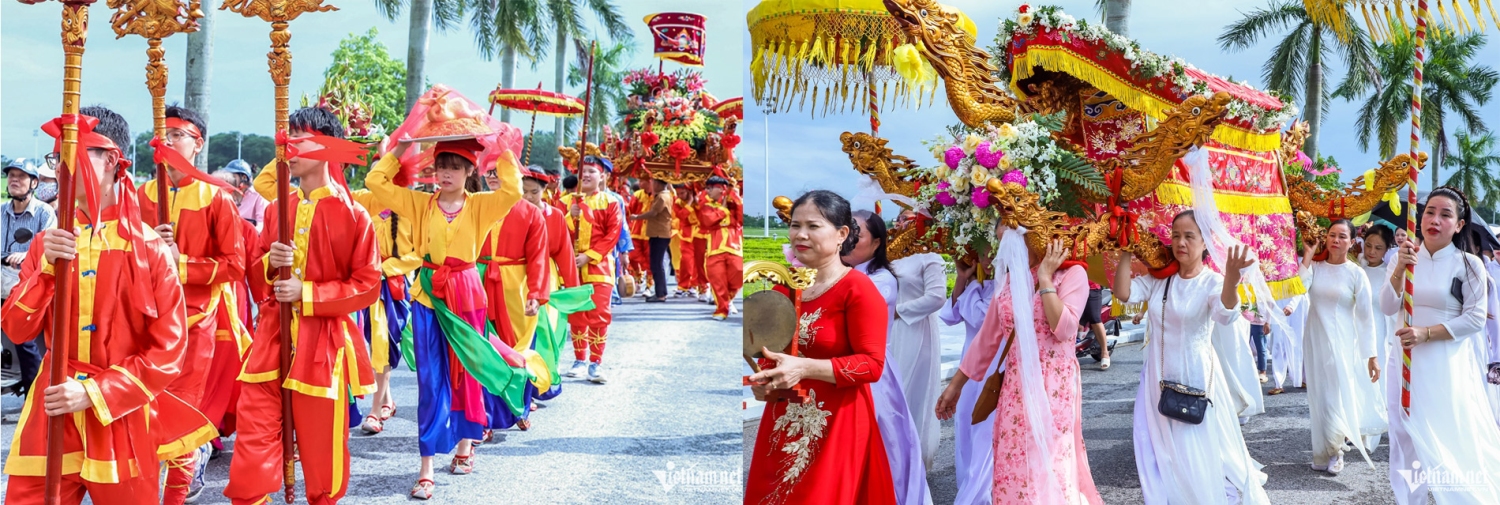 Lễ hội truyền thống đền Trần gồm c