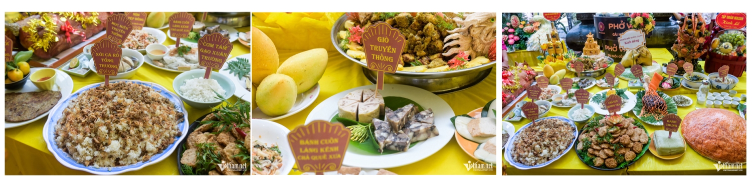 trong mâm cỗ cửu trùng còn có những món ăn truyền thống