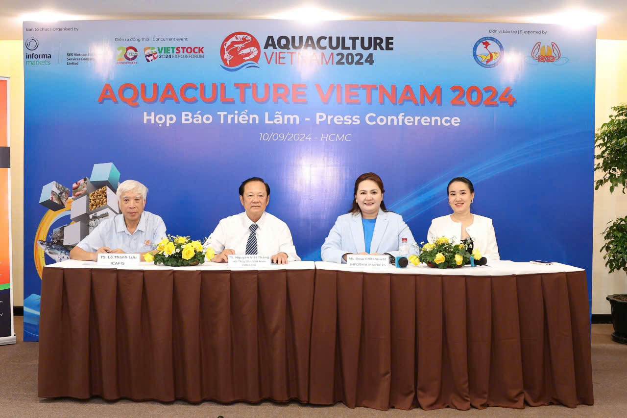 HỌP BÁO TRIỂN LÃM AQUACULTURE VIETNAM 2024 