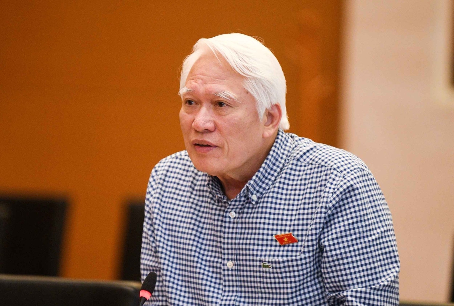 PGS.TS, đại biểu Quốc hội Nguyễn Chu Hồi, Phó Chủ tịch Thường trực Hội Thủy sản Việt Nam. Ảnh: Media Quốc hội